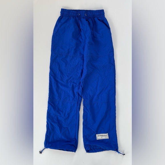 The Giving Movement Bright Blue Women's Nylon Windbreaker Pants Joggers Size XS - Picture 1 of 10